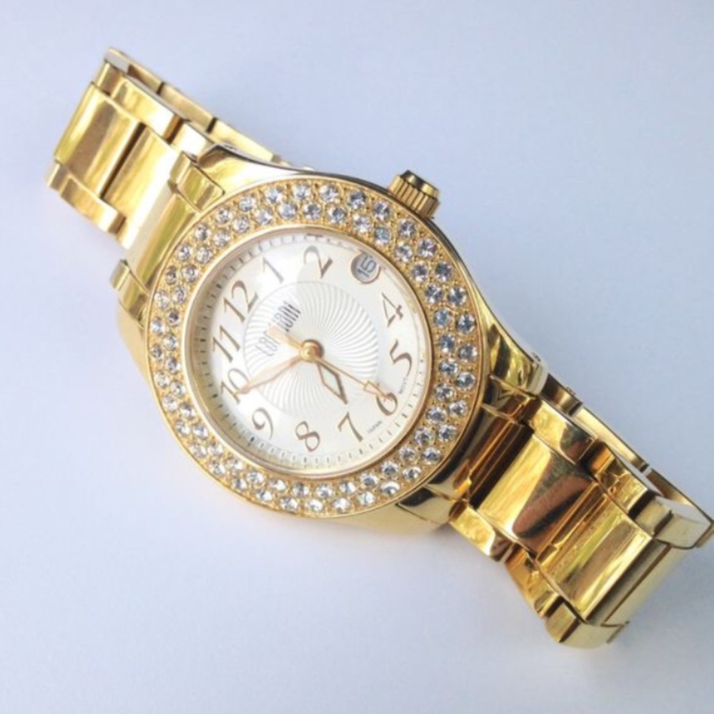 Lanciani faux Gold and faux Diamond Watch